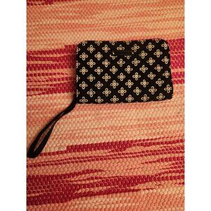 Vera Bradley Black Quilted Zip Around Wallet